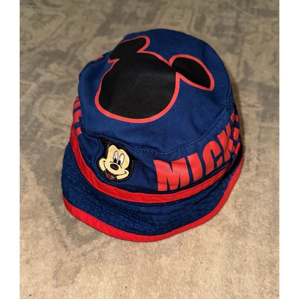 Mickey Mouse Bucket Hat Youth‎ Kids Blue And Red OSFM